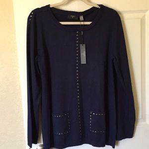 - Tahari women top sweater size s/p new
